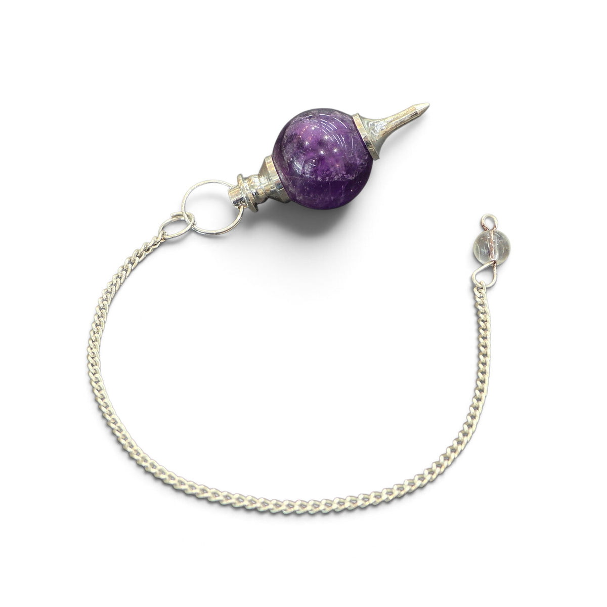 The Oracle’s Compass: Amethyst Sphere Dowsing Pendulum
