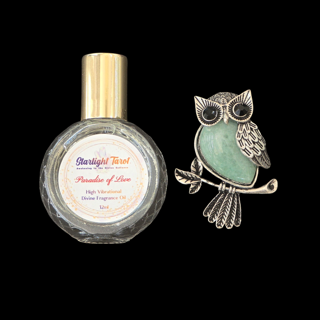Starlight Tarot Love Potion Fragrance - "Paradise of Love" + Owl Pendant (Limited Special Gift Set)