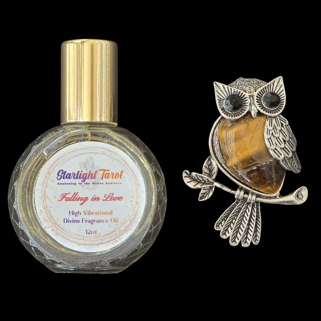 Starlight Tarot Love Potion Fragrance - "Falling in Love" + Owl Pendant (Limited Special Gift Set)
