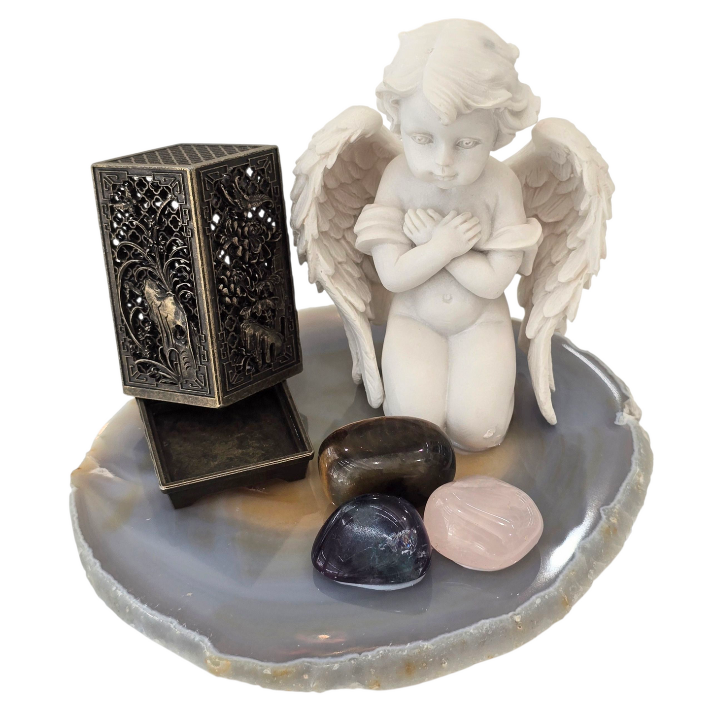 Angel Manifestation Crystal & Incense Set