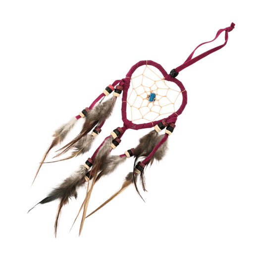 Handmade Heart Shaped Dreamcatcher (XS Pink)