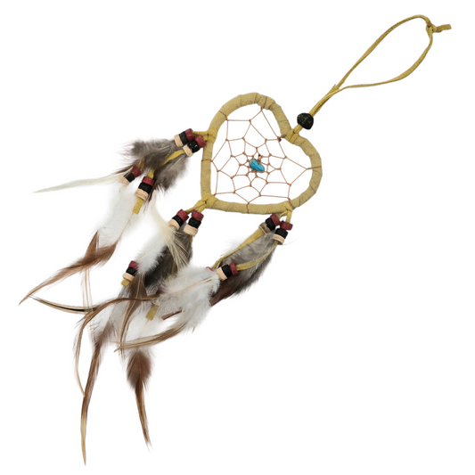 Handmade Heart Shaped Dreamcatcher (XS Beige)