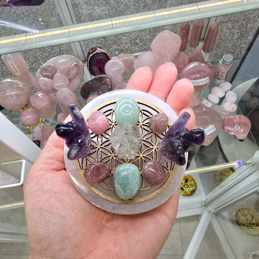 Celestial Harmony Crystal Grid (OOAK)