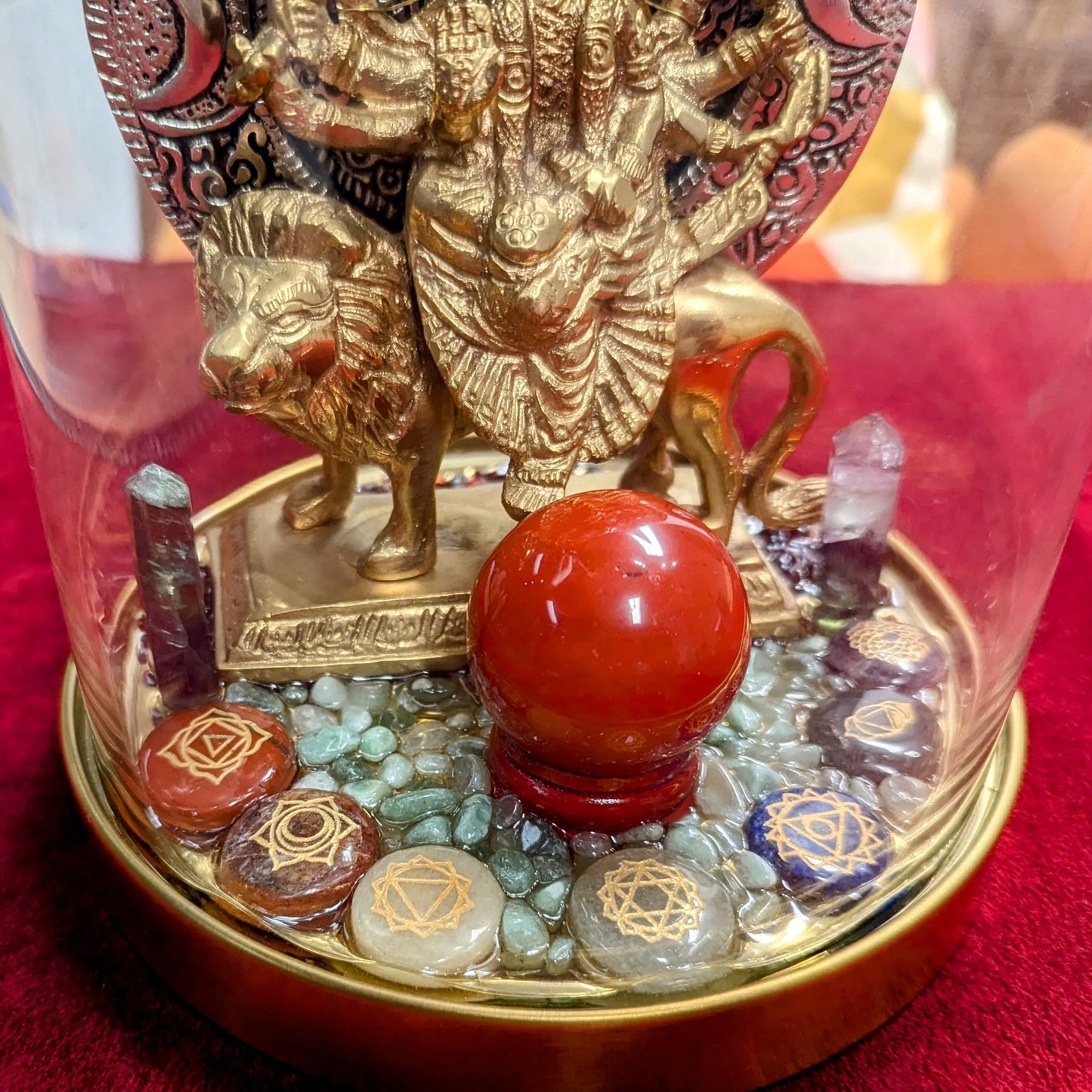 Goddess Durga Brass Statue – Protection, Power & Divine Energy