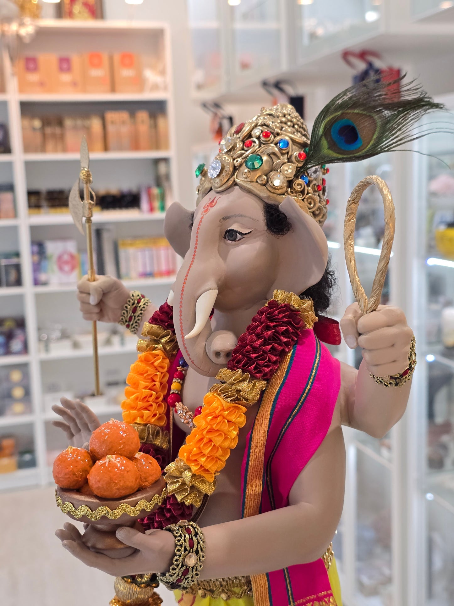 Custom Hand-Made Lord Ganesha Statue (OOAK) by Starlight Tarot Team