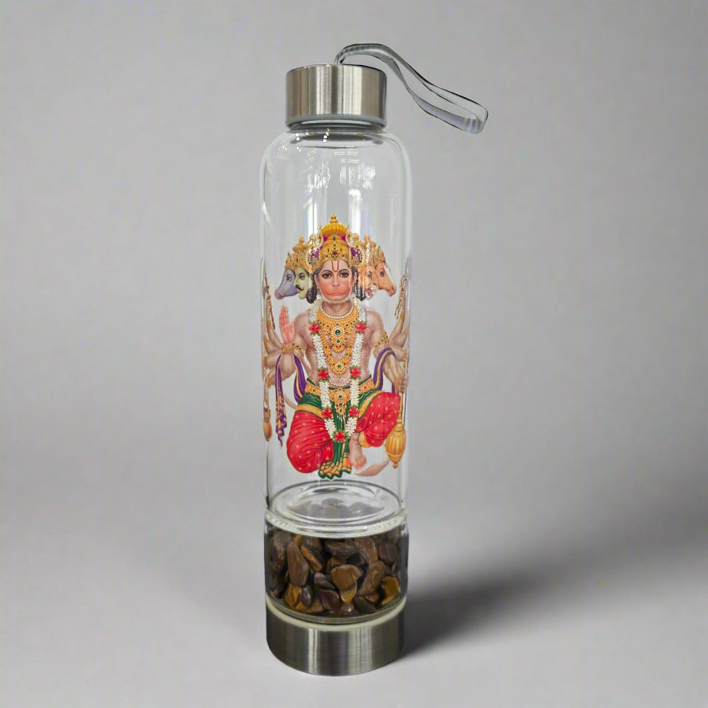Hanuman Crystal Water Bottle