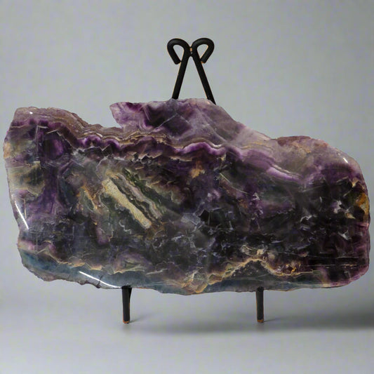 Polished Fluorite Slab