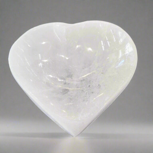 Selenite Bowl Heart Shaped
