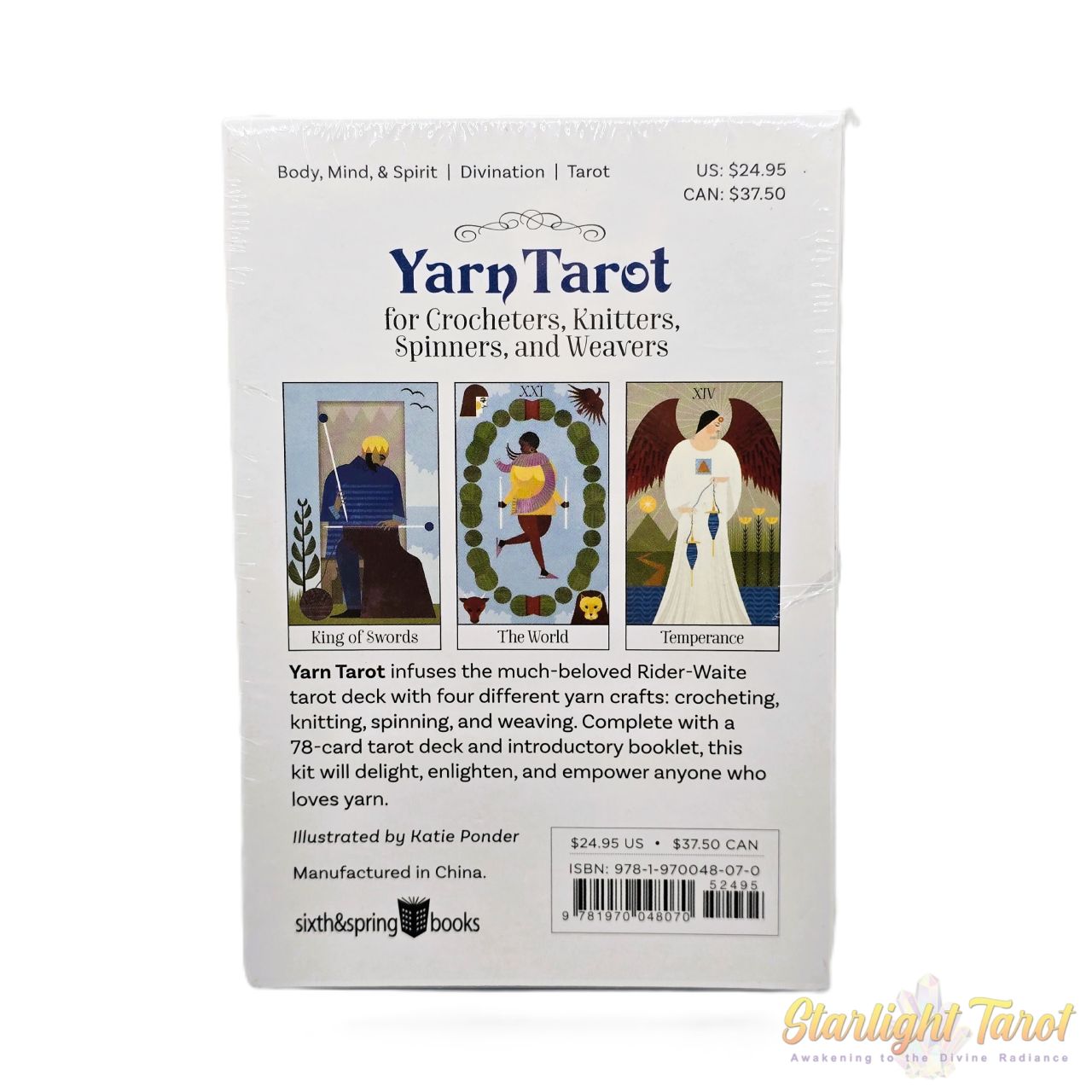 Yarn Tarot: For Crocheters, Knitters, Spinners, and Weavers - Katie Ponder