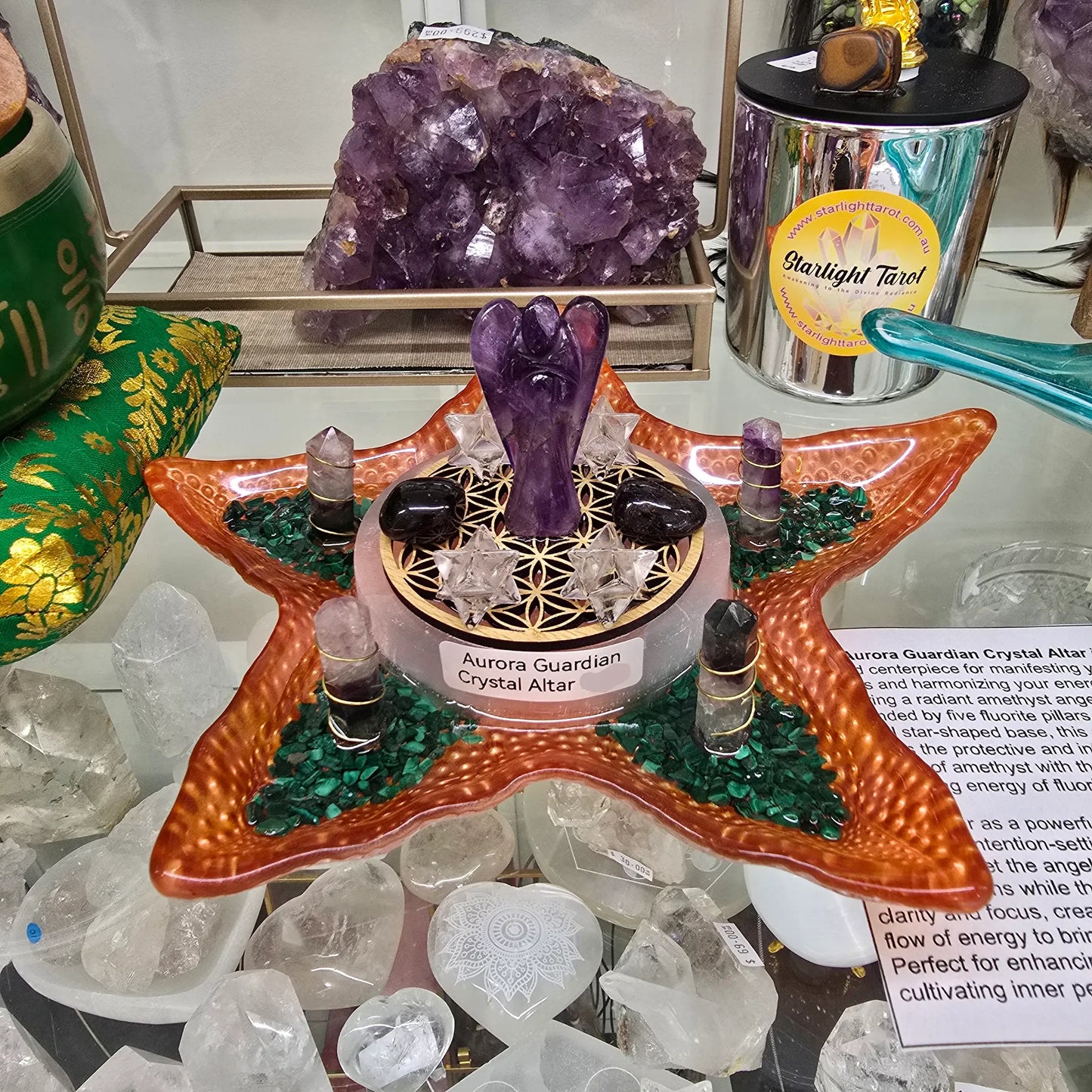 Aurora Guardian Crystal Altar (OOAK)