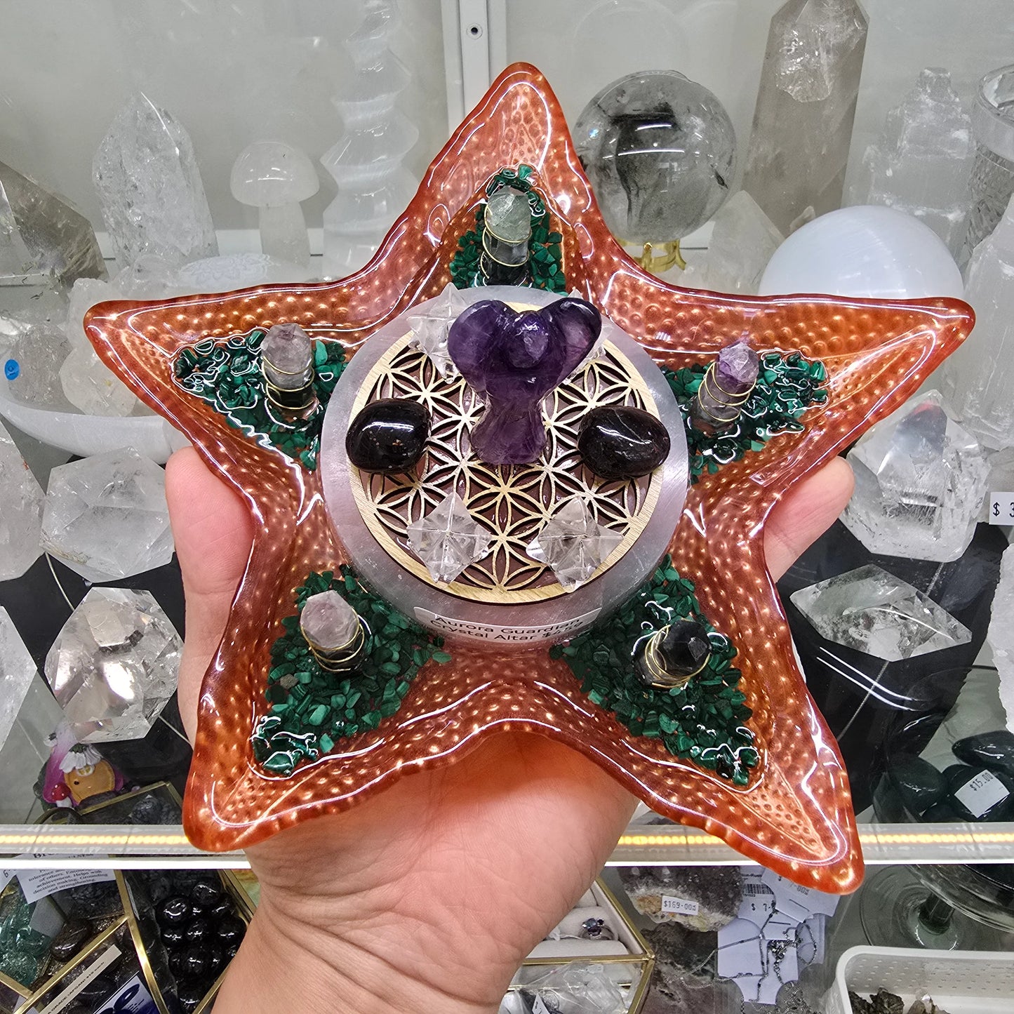 Aurora Guardian Crystal Altar (OOAK)