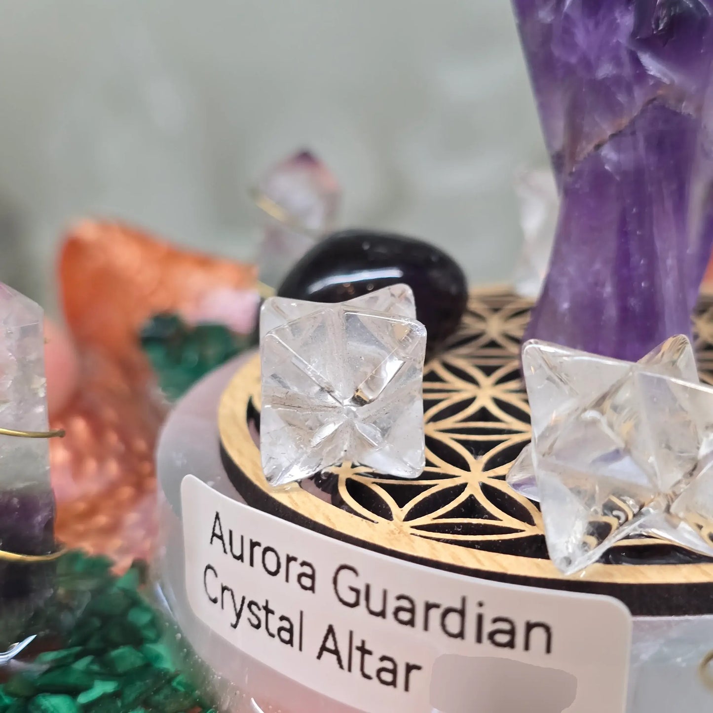 Aurora Guardian Crystal Altar (OOAK)