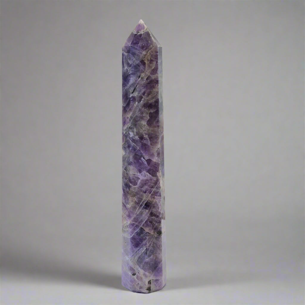 chevron amethyst tower 8 sided
