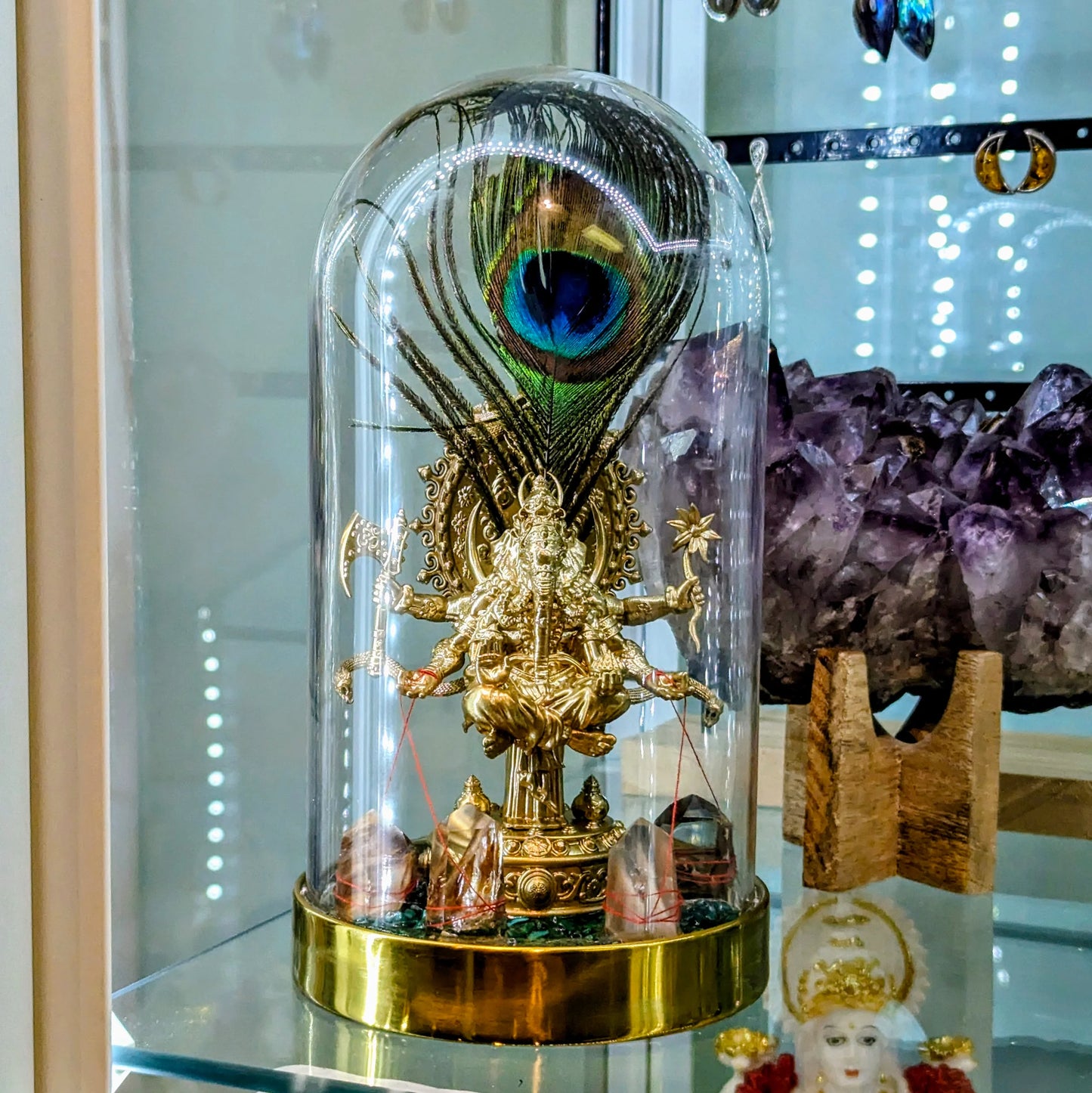 Levitating Lord Ganesha Deity Statue