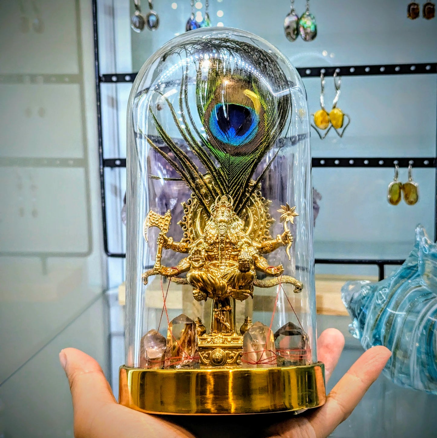 Levitating Lord Ganesha Deity Statue