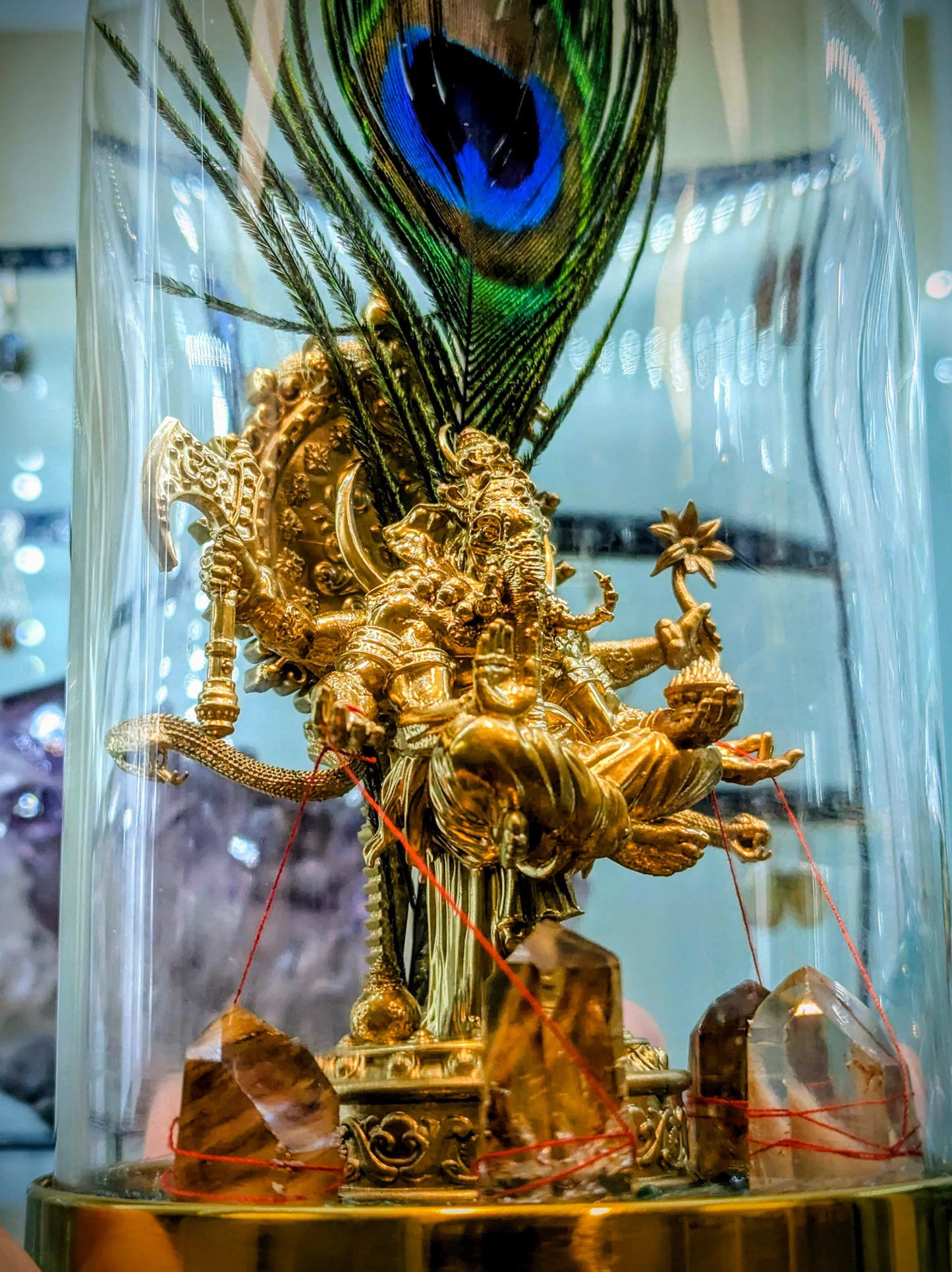 Levitating Lord Ganesha Deity Statue