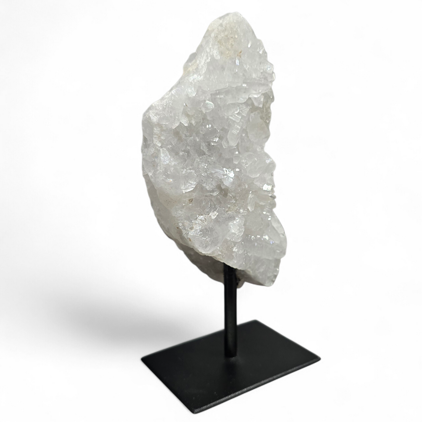 Clear Quartz Cluster on Modern Gallery Stand