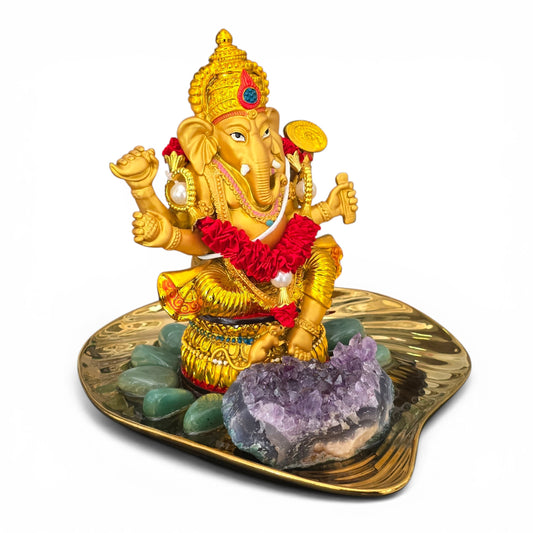 The Golden Ganesha Wealth Manifestation Altar