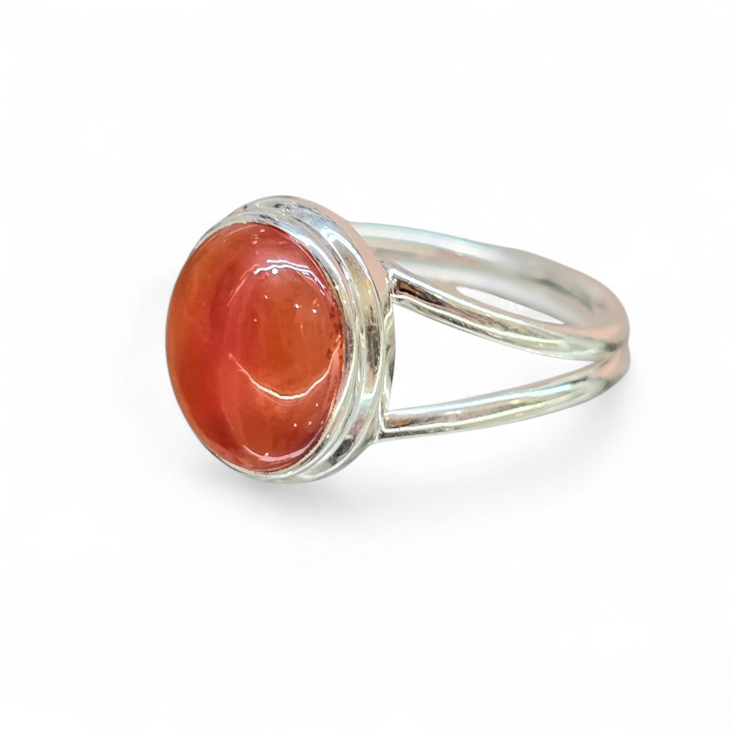 Carnelian Size 9 Ring #2 (Sterling Silver 925)