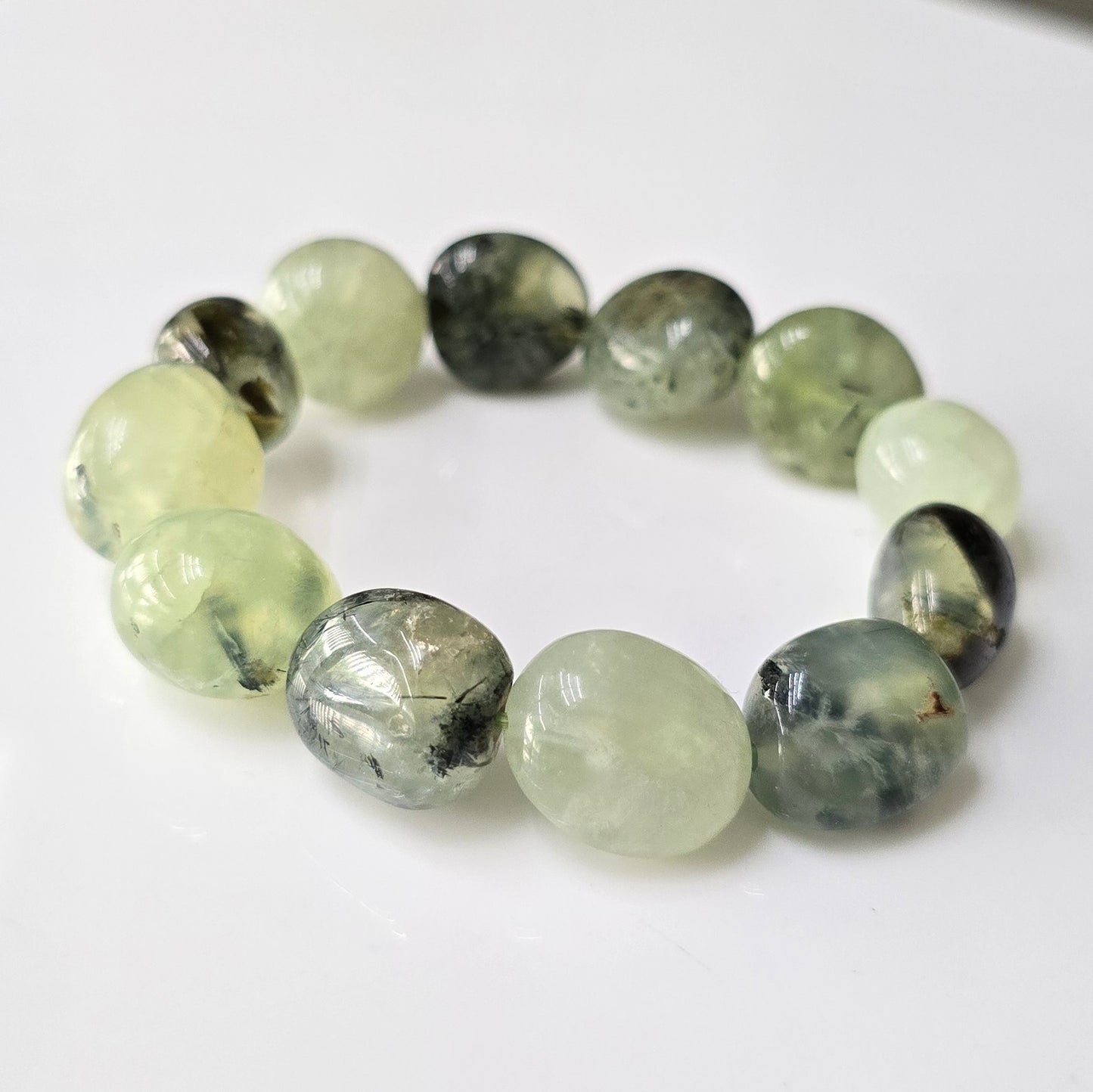 Prehnite Nugget Bracelet (17cm)