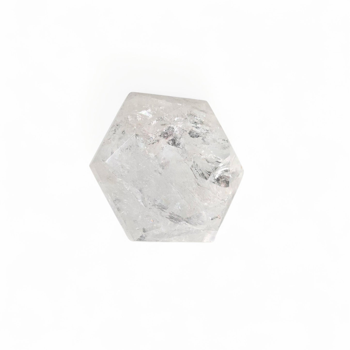 Prismatic Light: Geometric Rainbow Clear Quartz