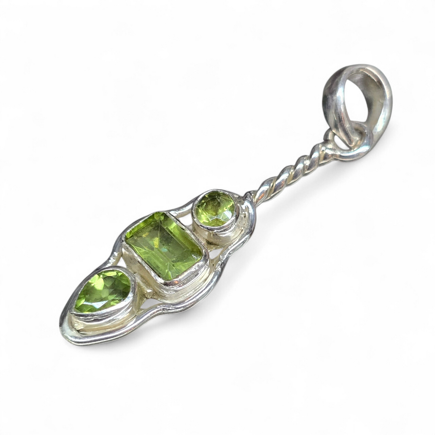 Peridot Pendant (Sterling Silver 925)