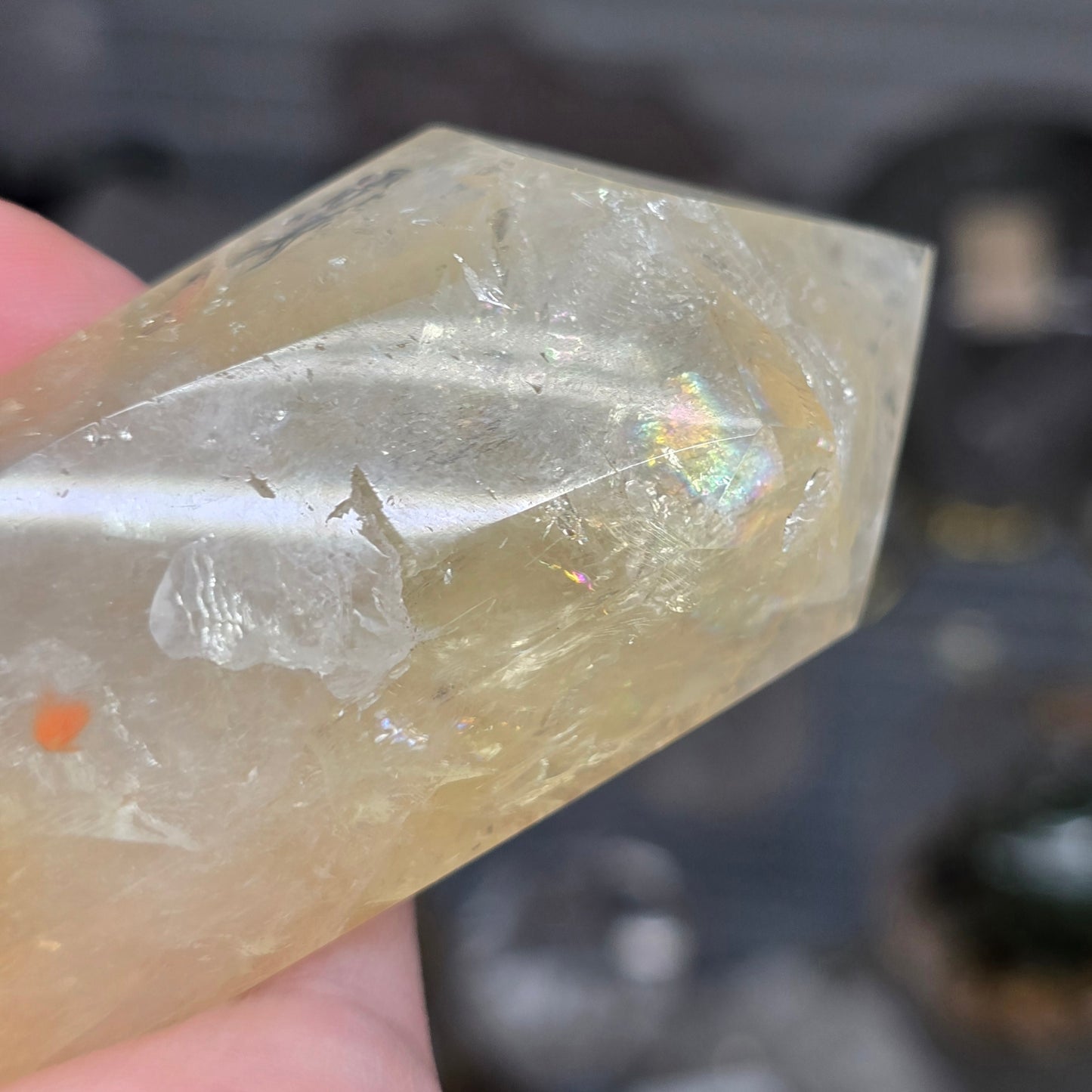 The Manifestation Conduit: Double-Terminated Citrine Wand (6-Sided) #1