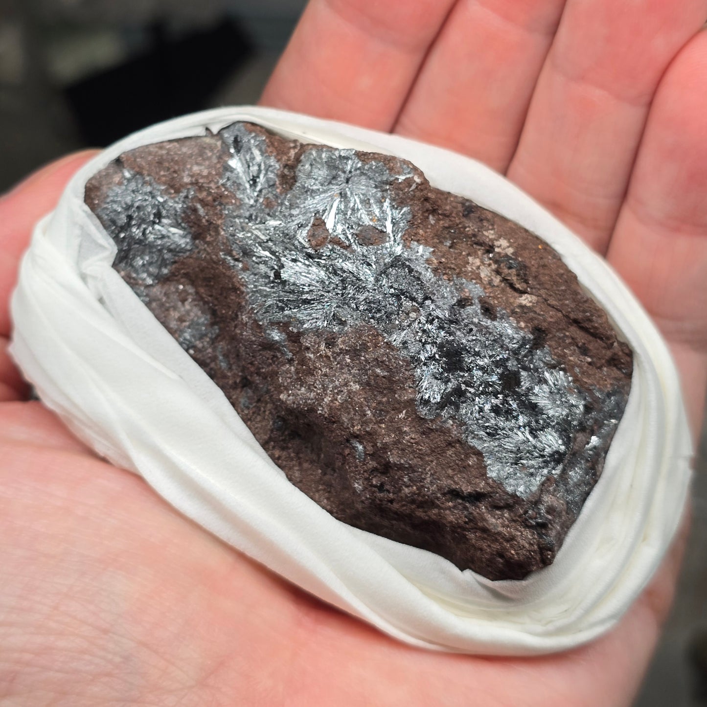 The Iron Starburst: Raw Radiating Hematite Specimen