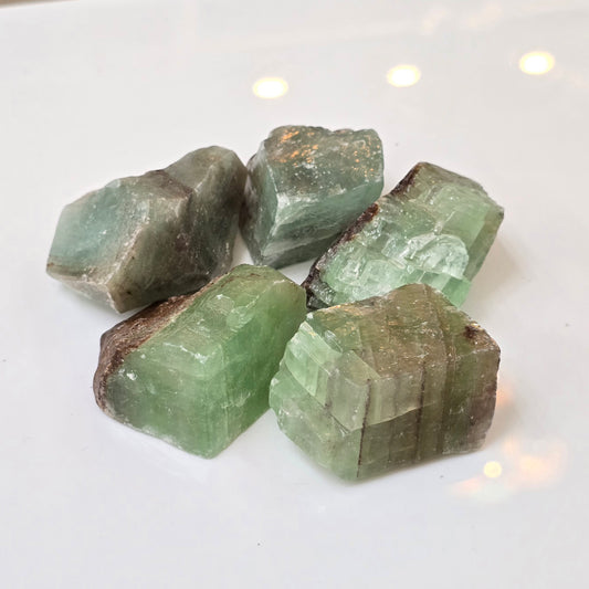 Green Calcite Raw
