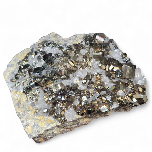 The Abundance Amplifier: Rare Indonesian Pyrite & Quartz Cluster