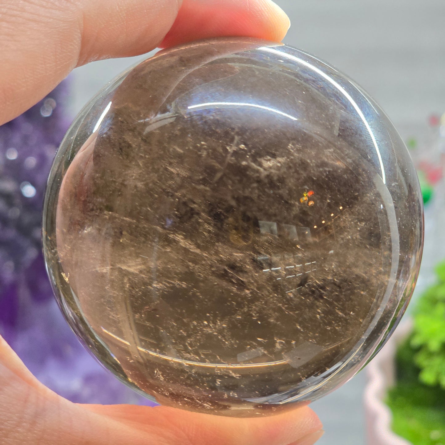Smoky Quartz Sphere (63mm dia.)