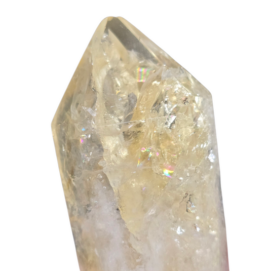 The Manifestation Conduit: Double-Terminated Citrine Wand (6-Sided) #2