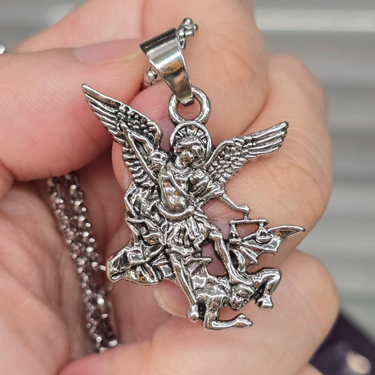 Archangel Michael Pendant Necklace