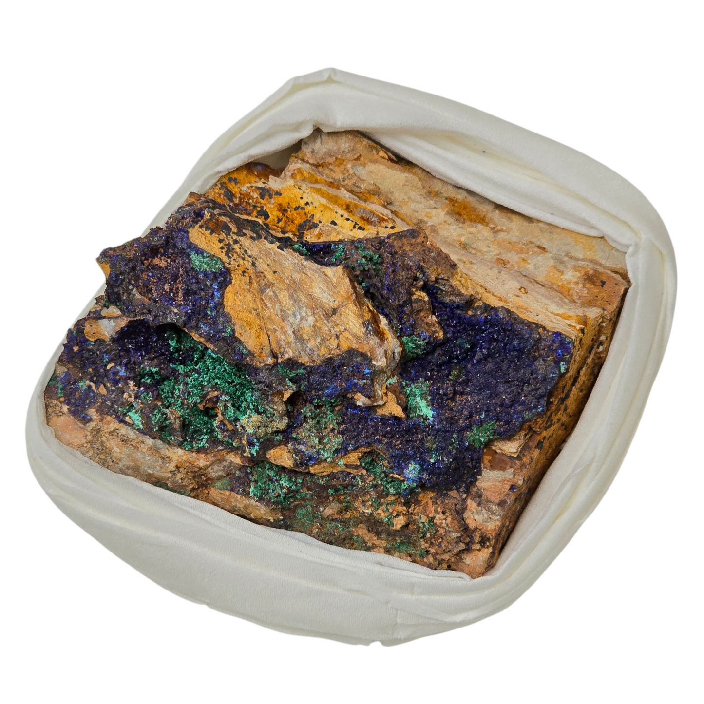 Earth & Sky United: Raw Azurite with Malachite Specimen