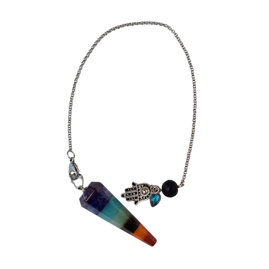 The Fluid Seer: 7 Chakra Hamsa & Water Pendulum