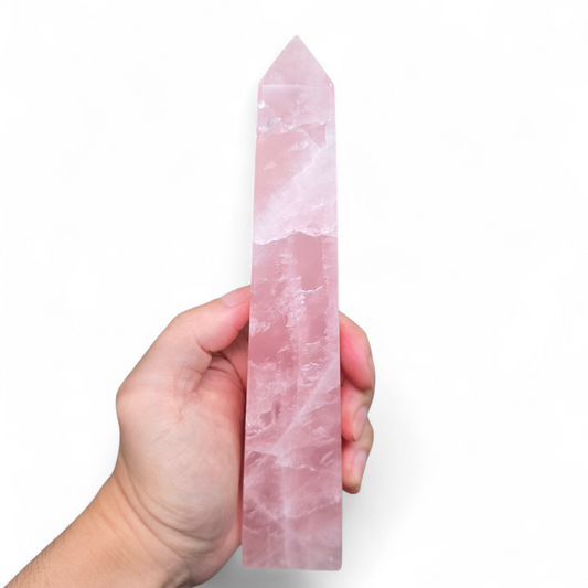 Monumental Love & Compassion: Large Rose Quartz Obelisk #2