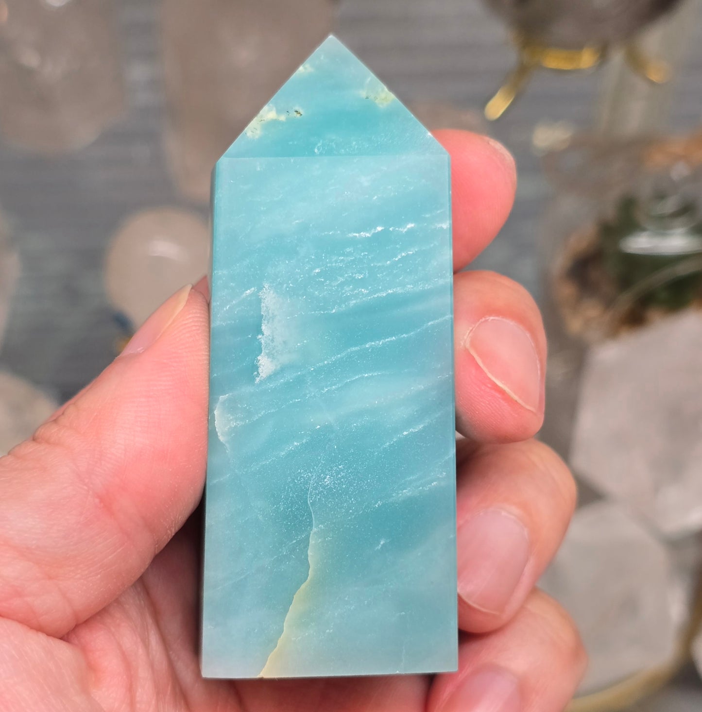 Oceanic Tranquility: Caribbean Blue Calcite Generator #1