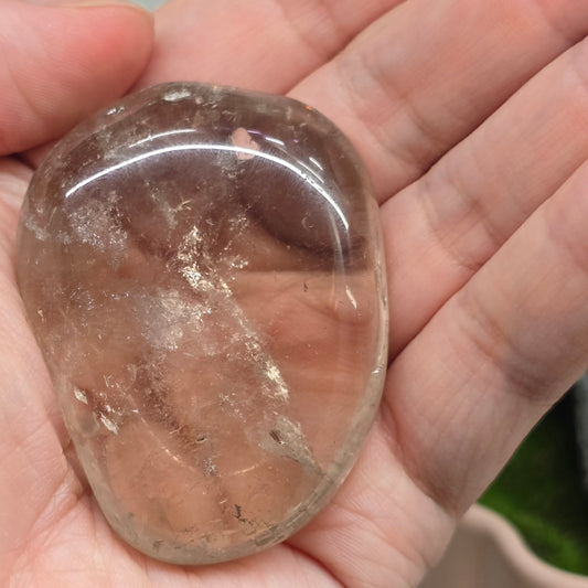 Smokey Quartz Palm Stone