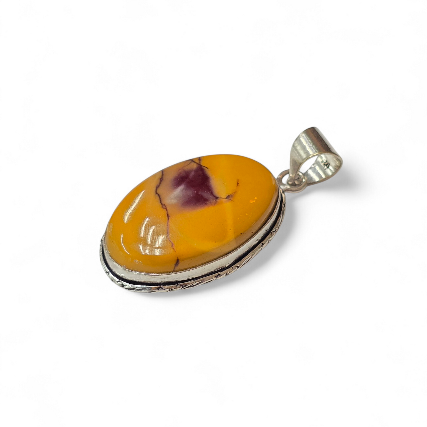 Mookaite Jasper Pendant (Sterling Silver 925)