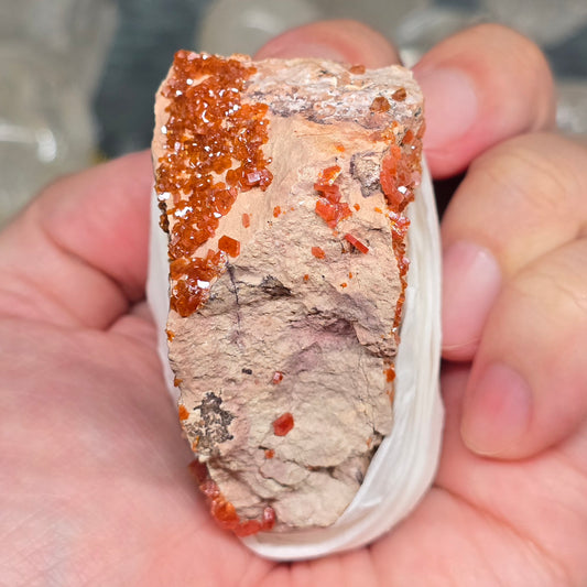 The Spark of Endurance: Raw Vanadinite Crystal Specimen
