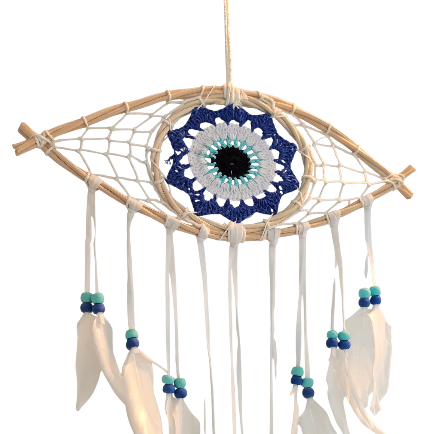 The Watchful Protector: Eye-Shaped Evil Eye Dream Catcher