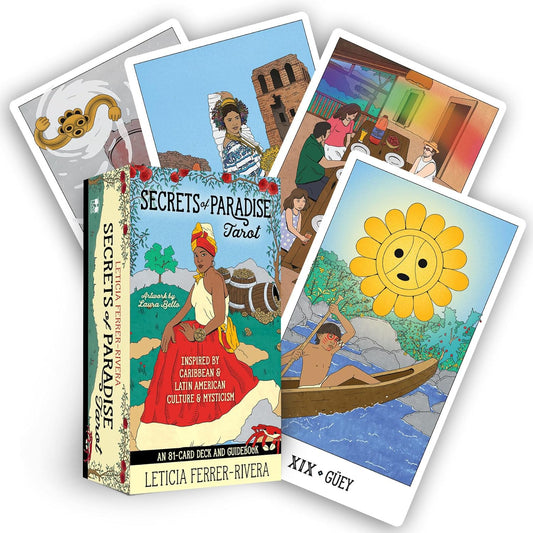 Secrets of Paradise Tarot: An 81-Card Deck & Guidebook - Leticia Ferrer-Rivera