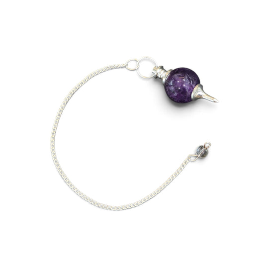 The Oracle’s Compass: Amethyst Sphere Dowsing Pendulum