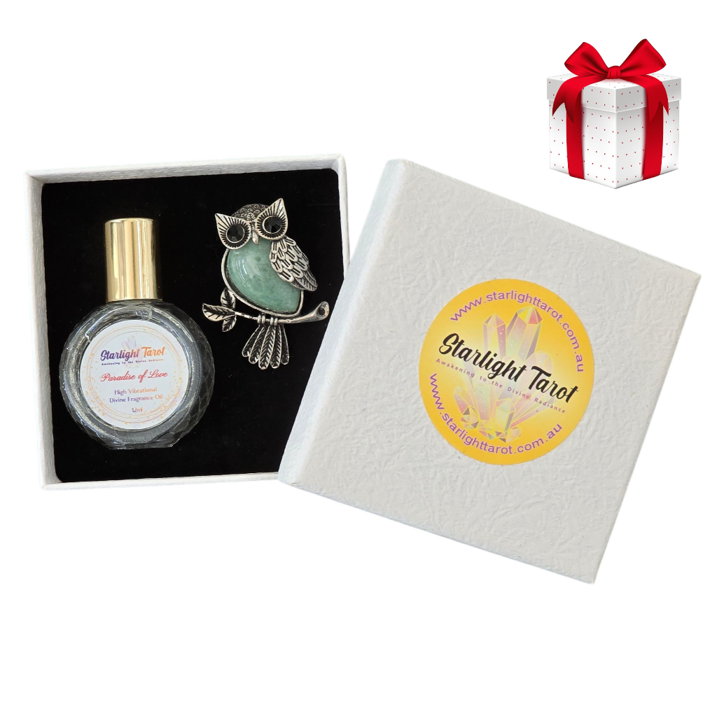 Starlight Tarot Love Potion Fragrance - "Paradise of Love" + Owl Pendant (Limited Special Gift Set)