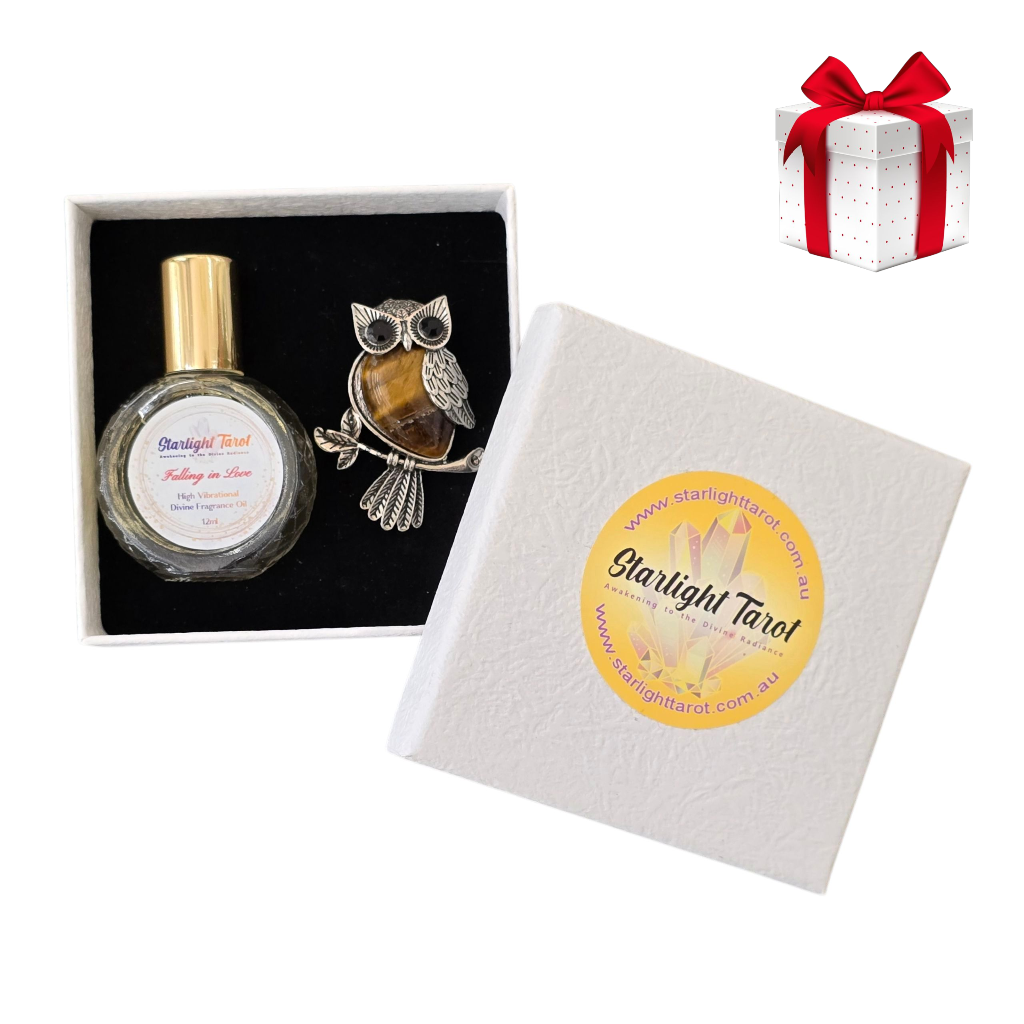 Starlight Tarot Love Potion Fragrance - "Falling in Love" + Owl Pendant (Limited Special Gift Set)