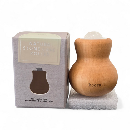 Koora Natural Stone Care Roller - Pure: White Jade