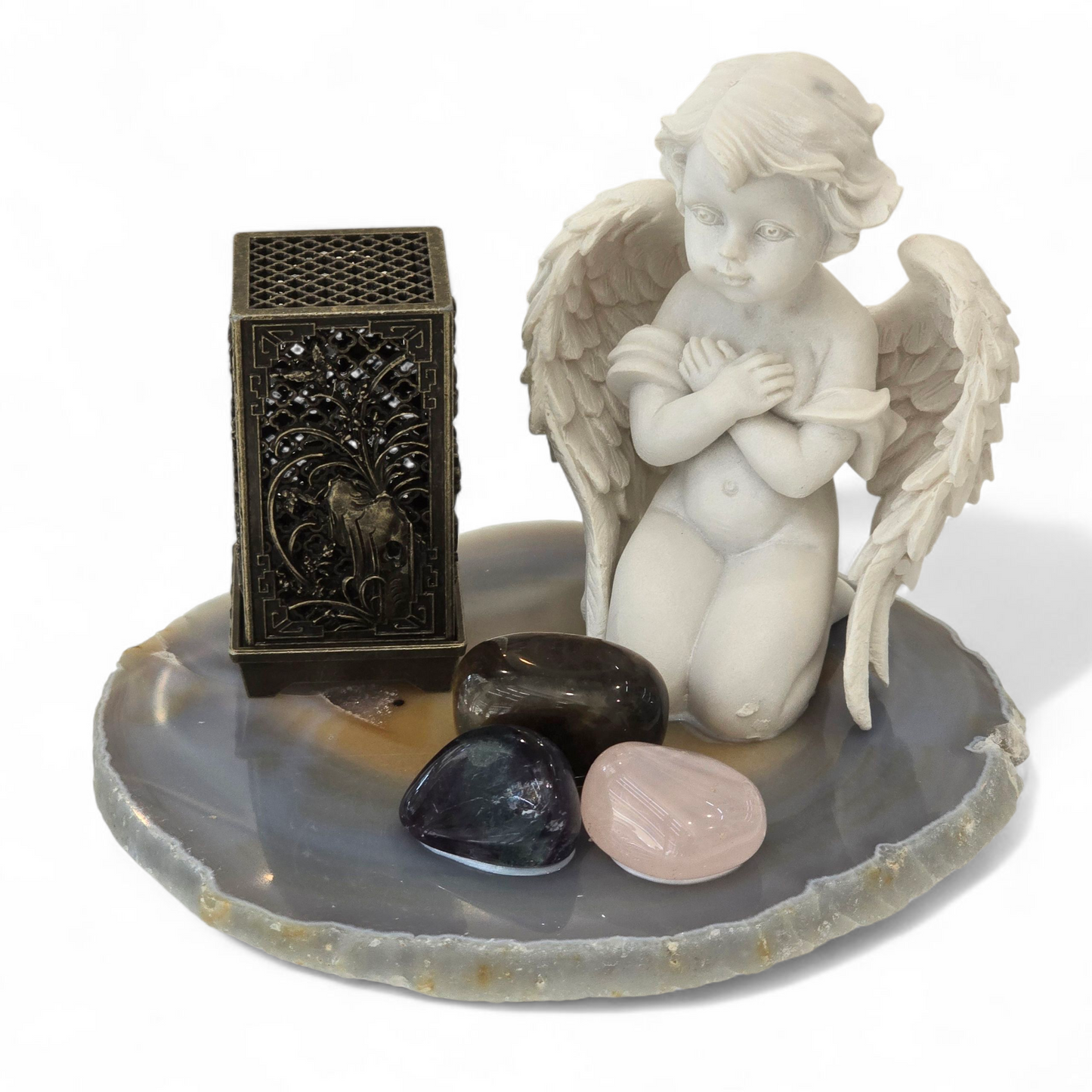 Angel Manifestation Crystal & Incense Set