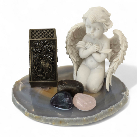 Angel Manifestation Crystal & Incense Set