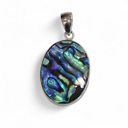 Abalone Shell Pendant 925 Sterling Silver Pendant (Premium Quality)
