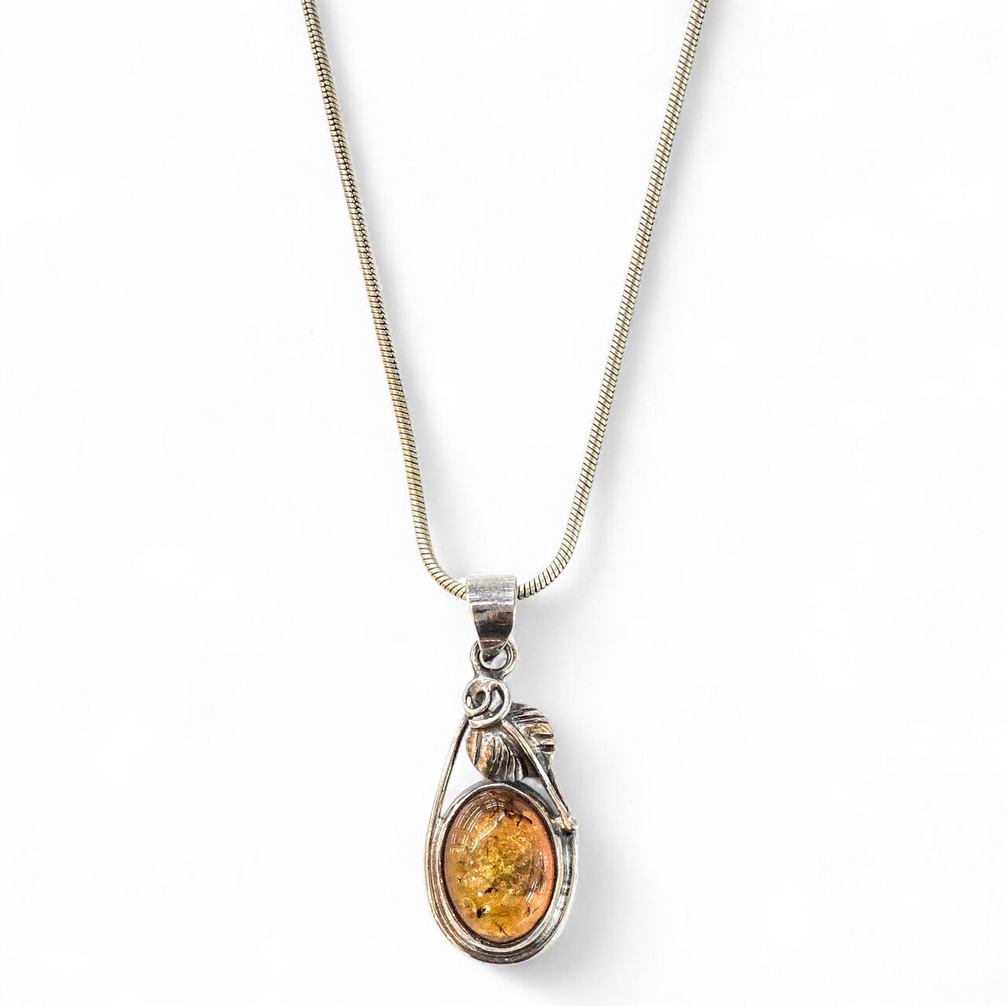 Baltic Amber 925 Sterling Silver Pendant